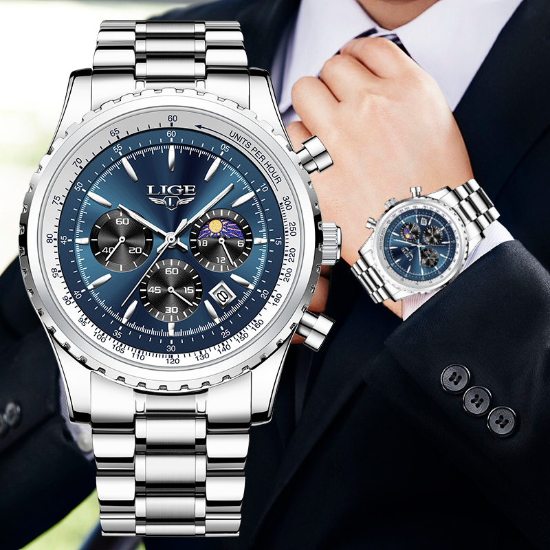 Luxury Watch Investment - LIGE Brand Luxury Quartz Man Watch