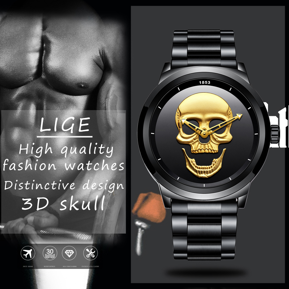 LIGE Sport Mens Watches Top Br - Luxury Watch Investment 评论和价格