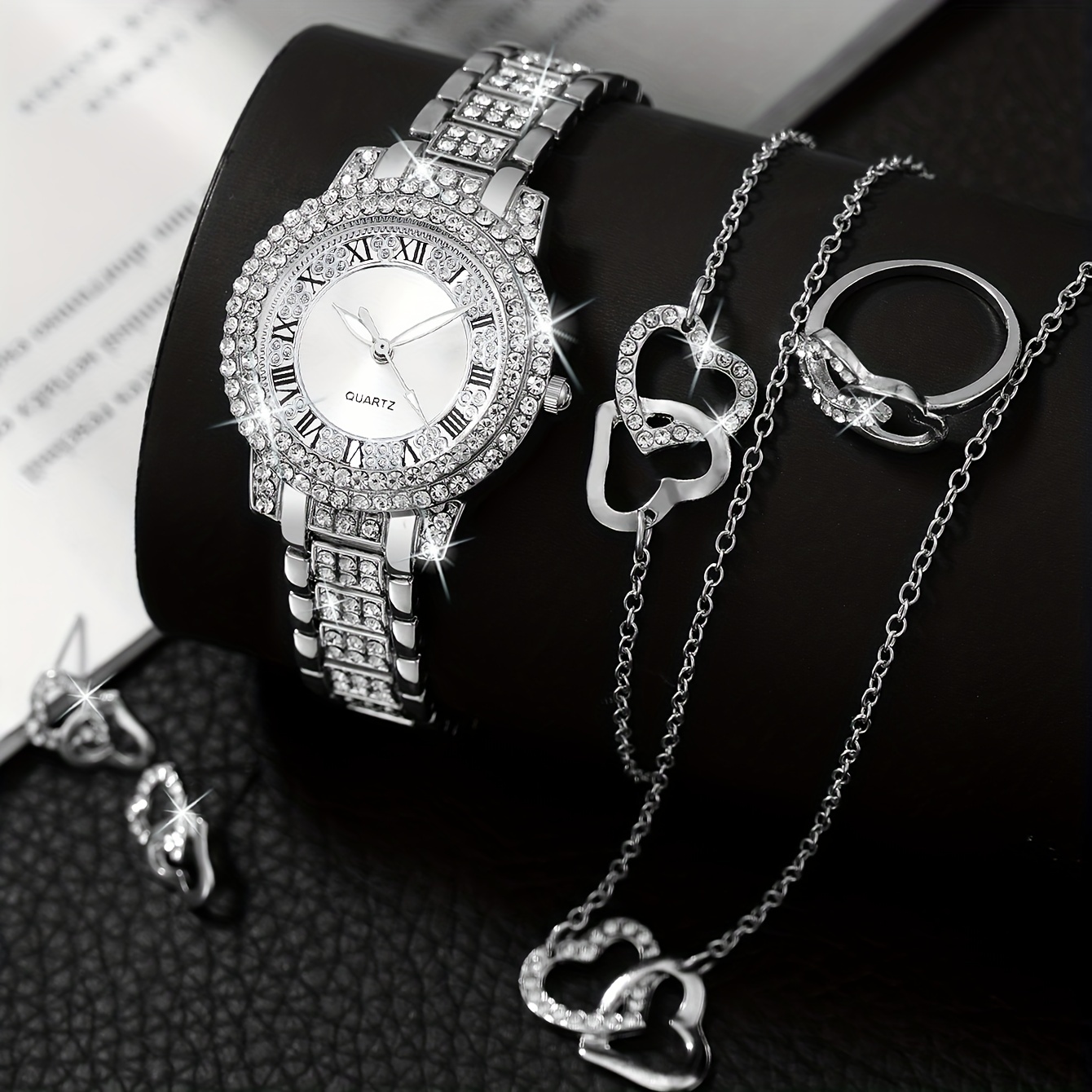 6pcs/set Women's Watch Luxury  - Luxury Watch Gift For Her 评论和价格