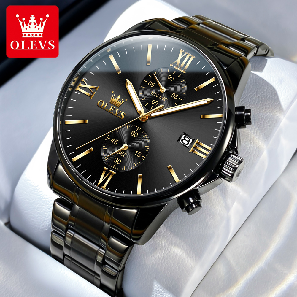 OLEVS 2886 Classic Black Quart - Luxury Watch Investment 评论和价格