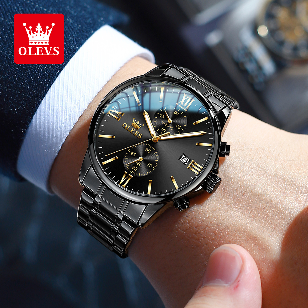 OLEVS 2886 Classic Black Quart - Luxury Watch Investment 评论和价格