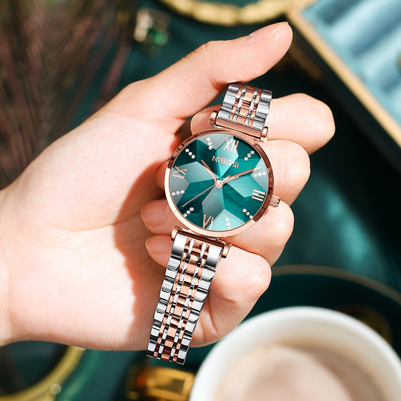 NIBOSI Fashion Rhombus Mirror  - Luxury Watch Top 10 评论和价格
