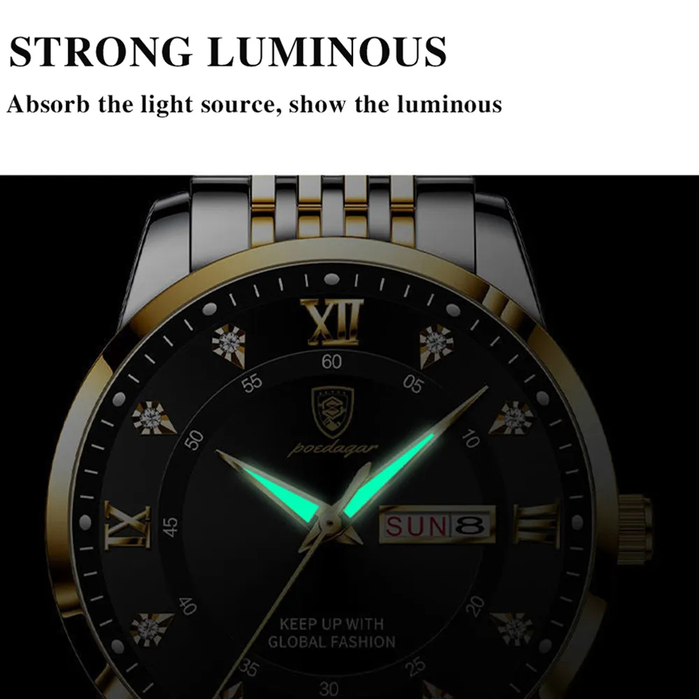 POEDAGAR Top Brand Men Watch S - Luxury Watch Top 10 评论和价格